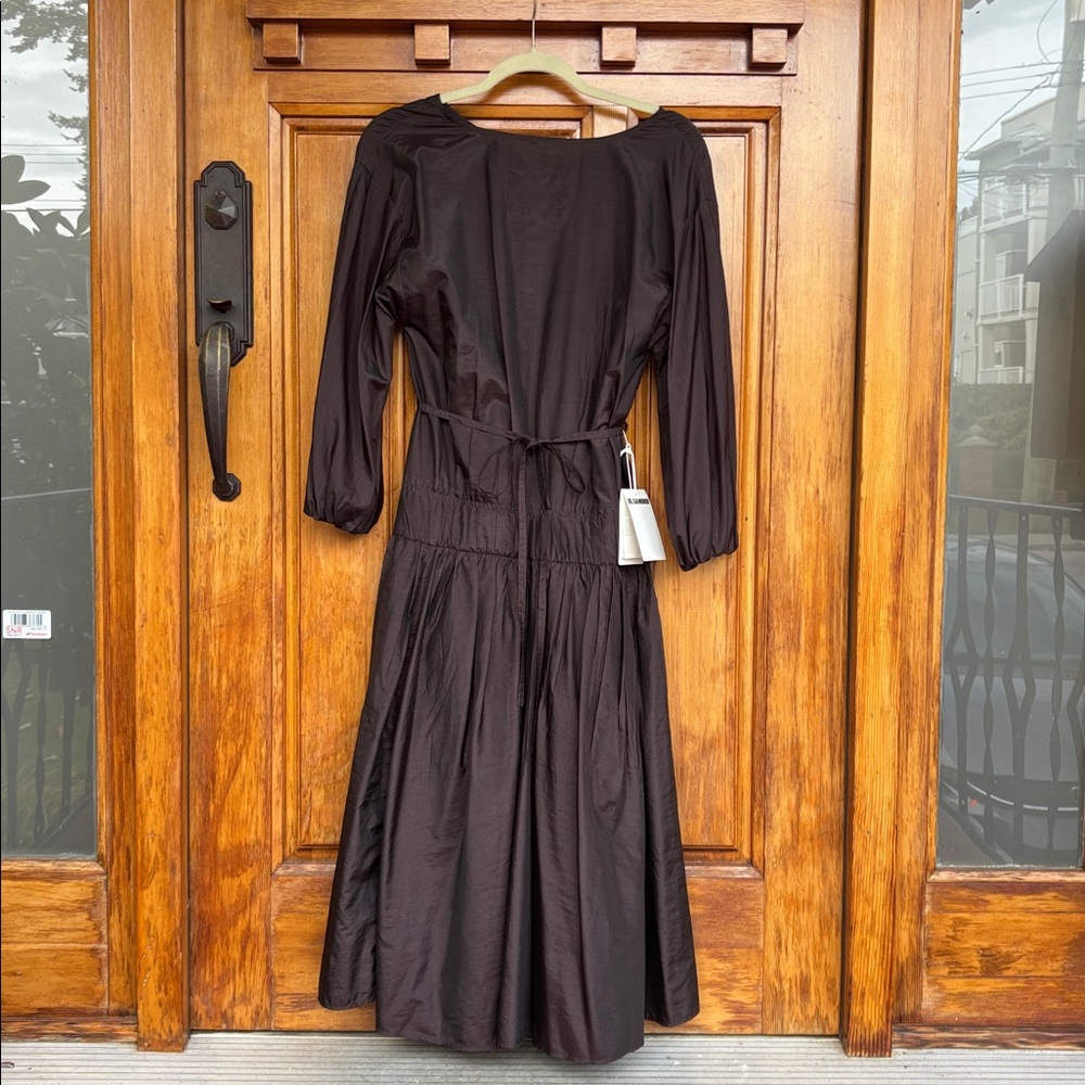 Jil Sander Chocolate/Plum Maxi Dress NWT
